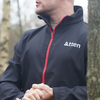 Atten Men's Expedition Full Zip Soft Shell - Black/ Red